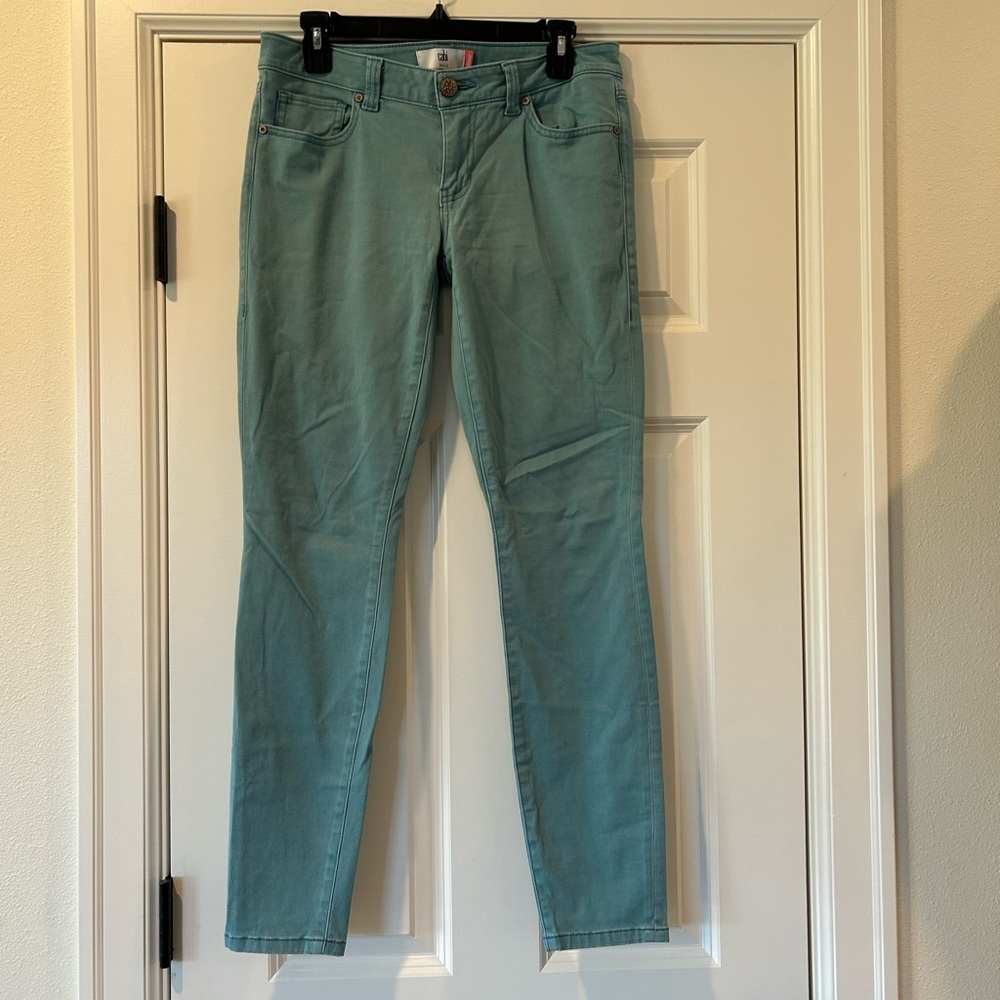 CAbi Teal Skinny Jeans